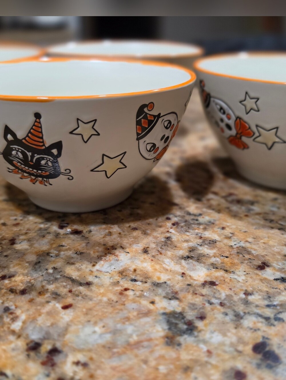 Eli & Ana Creep Show Ceramic Bowl Set Of 4 Brand New